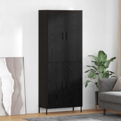 Sonata H Висок шкаф Черния дъб 69,5 x 34 x 180 см Инженерно дърво - Corpuri, vitrine, biblioteci modulare