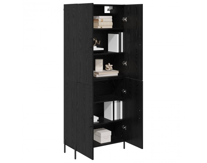 Sonata H Висок шкаф Черния дъб 69,5 x 34 x 180 см Инженерно дърво