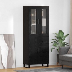Sonata H Висок шкаф 2 pcs Черния дъб Инженерна дървесина и стъкло - Living