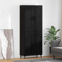 Sonata H Висок шкаф Черния дъб 69,5 x 34 x 180 см Инженерно дърво - Corpuri, vitrine, biblioteci modulare