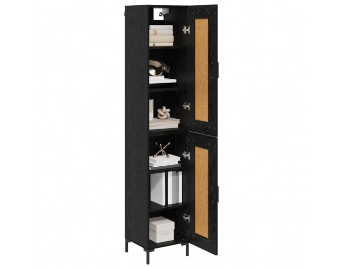 Sonata H Висок шкаф Черния дъб 34,5 x 34 x 180 см Инженерно дърво