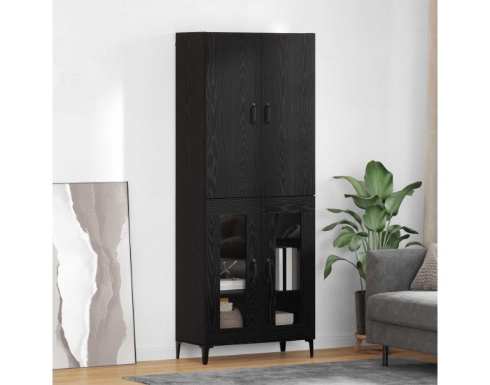 Sonata H Висок шкаф Черния дъб 69,5 x 34 x 180 см Инженерно дърво