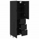 Sonata H Висок шкаф 2 pcs Черен дъб Инженерна дървесина и стъкло