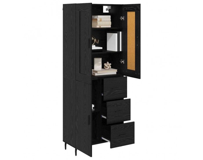 Sonata H Висок шкаф 2 pcs Черния дъб 69,5 x 34 x 180 см Инженерно дърво