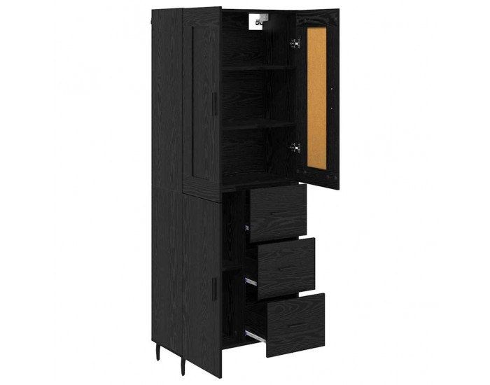 Sonata H Висок шкаф 2 pcs Черния дъб 69,5 x 34 x 180 см Инженерно дърво
