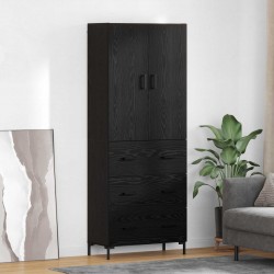 Sonata H Висок шкаф Черния дъб 69,5 x 34 x 180 см Инженерно дърво - Corpuri, vitrine, biblioteci modulare