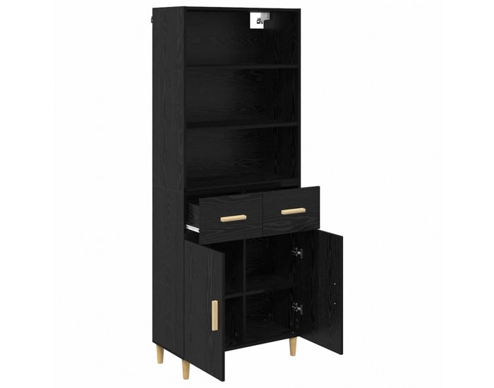 Sonata H Висок шкаф 2 pcs Черния дъб 69,5 x 34 x 180 см Инженерно дърво