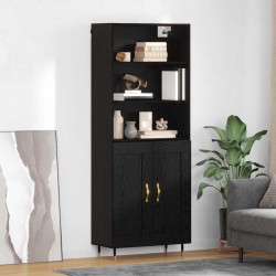 Sonata H Висок шкаф 2 pcs Черен дъб 69,5 x 34 x 180 см Инженерно дърво - Living