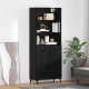 Sonata H Висок шкаф Монтиране на стена 2 pcs Черния дъб Инженерно дърво