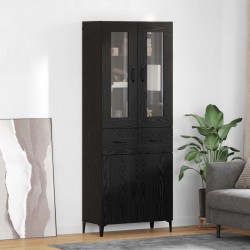 Sonata H Висок шкаф Черния дъб 69,5 x 34 x 180 см Инженерно дърво - Corpuri, vitrine, biblioteci modulare