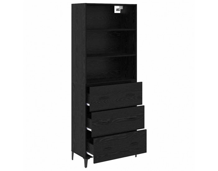 Sonata H Служебен шкаф с чекмедже 2 pcs Черния дъб Инженерно дърво