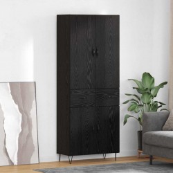 Sonata H Висок шкаф 2 pcs Черния дъб Инженерна дървесина и стъкло - Living