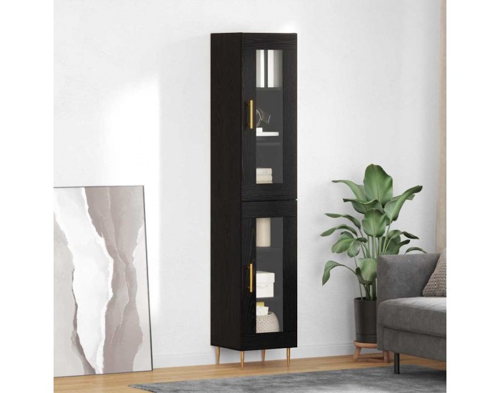 Sonata H Висок шкаф Черния дъб 34,5 x 34 x 180 см Инженерно дърво