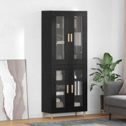 Sonata H Висок шкаф Монтиране на стена 2 pcs Черния дъб Инженерно дърво - Corpuri, vitrine, biblioteci modulare