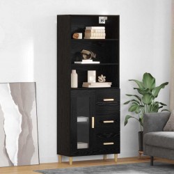 Sonata H Висок шкаф 2 pcs Черния дъб 69,5 x 34 x 180 см Инженерно дърво - Living