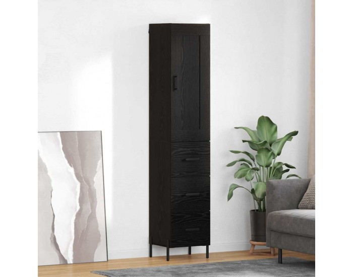 Sonata H Висок шкаф Черния дъб 34,5 x 34 x 180 см Инженерно дърво