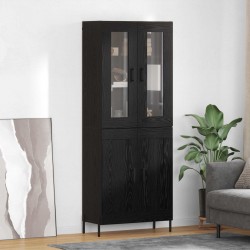 Sonata H Висок шкаф Черния дъб 69,5 x 34 x 180 см Инженерно дърво - Corpuri, vitrine, biblioteci modulare