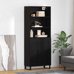 Sonata H Висок шкаф Монтиране на стена 2 pcs Черния дъб Инженерно дърво - Corpuri, vitrine, biblioteci modulare