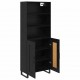 Sonata H Висок шкаф Монтиране на стена 2 pcs Черния дъб Инженерно дърво