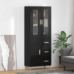 Sonata H Висок шкаф Монтиране на стена 2 pcs Черния дъб Инженерно дърво - Corpuri, vitrine, biblioteci modulare