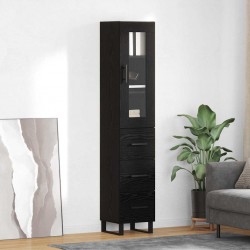 Sonata H Висок шкаф Черния дъб 69,5 x 34 x 180 см Инженерно дърво - Corpuri, vitrine, biblioteci modulare