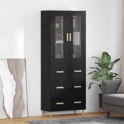 Sonata H Висок шкаф Монтиране на стена 2 pcs Черния дъб Инженерно дърво - Corpuri, vitrine, biblioteci modulare