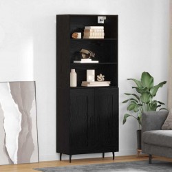 Sonata H Висок шкаф 2 pcs Черния дъб Инженерна дървесина и стъкло - Living