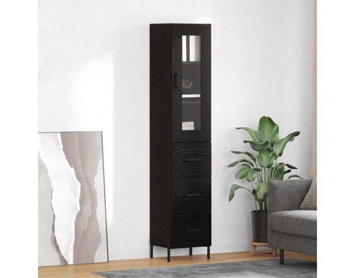 Sonata H Висок шкаф Черния дъб 34,5 x 34 x 180 см Инженерно дърво