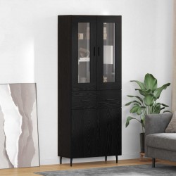 Sonata H Висок шкаф Черния дъб 69,5 x 34 x 180 см Инженерно дърво - Corpuri, vitrine, biblioteci modulare