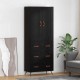 Sonata H Висок шкаф Черния дъб 69,5 x 34 x 180 см Инженерно дърво