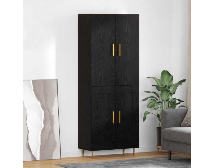 Sonata H Висок шкаф Черния дъб 69,5 x 34 x 180 см Инженерно дърво