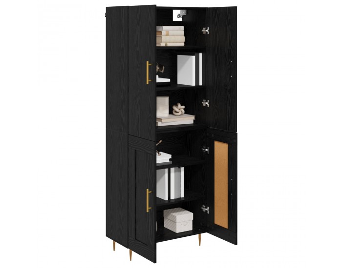 Sonata H Висок шкаф Черния дъб 69,5 x 34 x 180 см Инженерно дърво