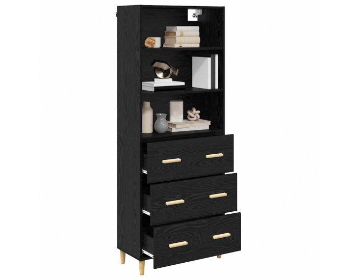 Sonata H Висок шкаф 2 pcs Черния дъб 69,5 x 34 x 180 см Инженерно дърво