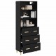 Sonata H Висок шкаф 2 pcs Черния дъб 69,5 x 34 x 180 см Инженерно дърво