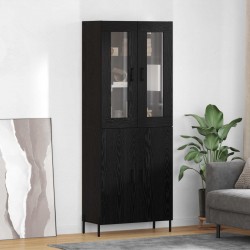 Sonata H Висок шкаф Черния дъб 69,5 x 34 x 180 см Инженерно дърво - Corpuri, vitrine, biblioteci modulare