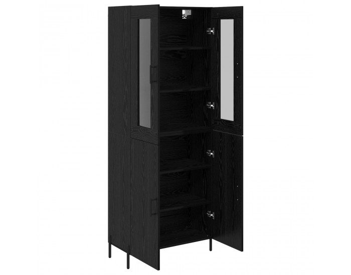 Sonata H Висок шкаф Черния дъб 69,5 x 34 x 180 см Инженерно дърво