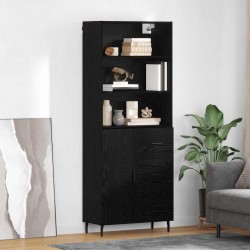 Sonata H Висок шкаф 2 pcs Черния дъб Инженерна дървесина и стъкло - Living