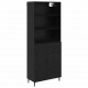 Sonata H Висок шкаф 2 pcs Черния дъб Инженерна дървесина и стъкло