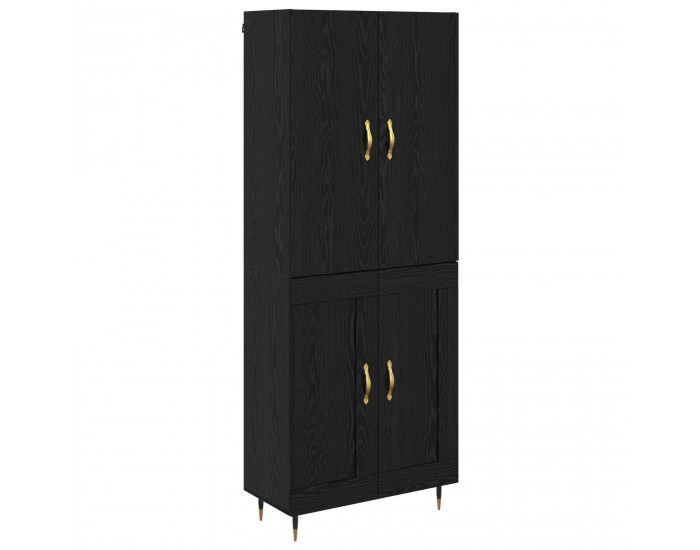 Sonata H Висок шкаф Черния дъб 69,5 x 34 x 180 см Инженерно дърво