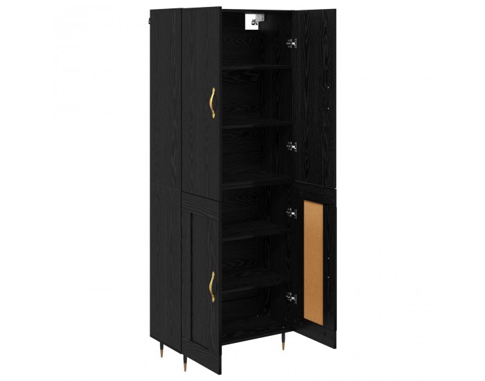 Sonata H Висок шкаф Черния дъб 69,5 x 34 x 180 см Инженерно дърво