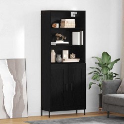 Sonata H Висок шкаф 2 pcs Черен дъб 69,5 x 34 x 180 см Инженерно дърво - Living