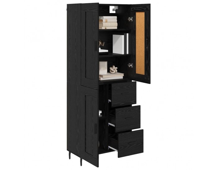 Sonata H Висок шкаф 2 pcs Черния дъб 69,5 x 34 x 180 см Инженерно дърво