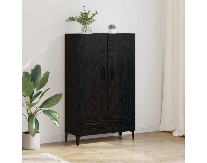 Sonata H Висок шкаф с чекмедже Черния дъб 70 x 31 x 115 см