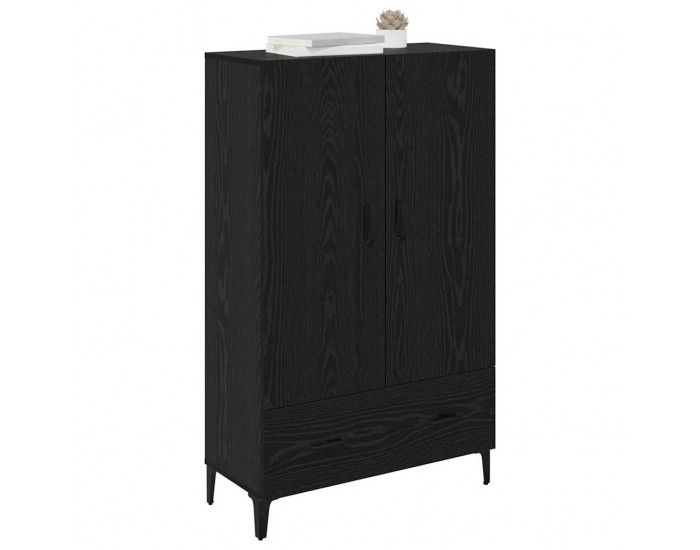 Sonata H Висок шкаф с чекмедже Черния дъб 70 x 31 x 115 см