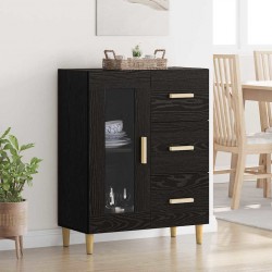 Sonata H Служебен шкаф Черния дъб 69,5 x 34 x 90 см Инженерно дърво - Corpuri, vitrine, biblioteci modulare