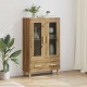 Sonata H Висок шкаф с чекмедже Дъб 70 x 31 x 115 см Инженерно дърво
