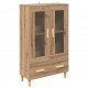 Sonata H Висок шкаф с чекмедже Дъб 70 x 31 x 115 см Инженерно дърво