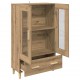 Sonata H Висок шкаф с чекмедже Дъб 70 x 31 x 115 см Инженерно дърво