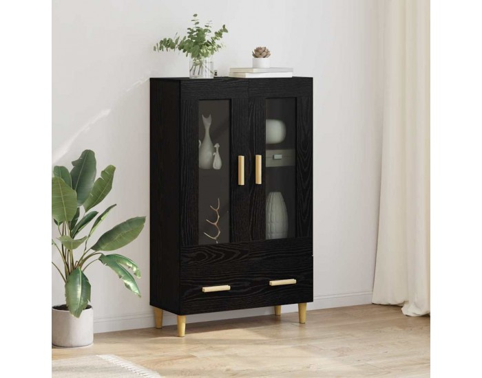 Sonata H Висок шкаф Черния дъб 70 x 31 x 115 см Инженерно дърво