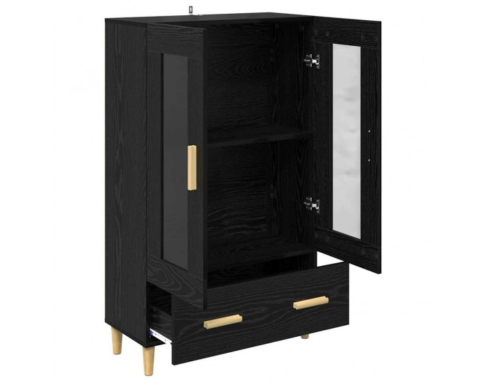 Sonata H Висок шкаф Черния дъб 70 x 31 x 115 см Инженерно дърво